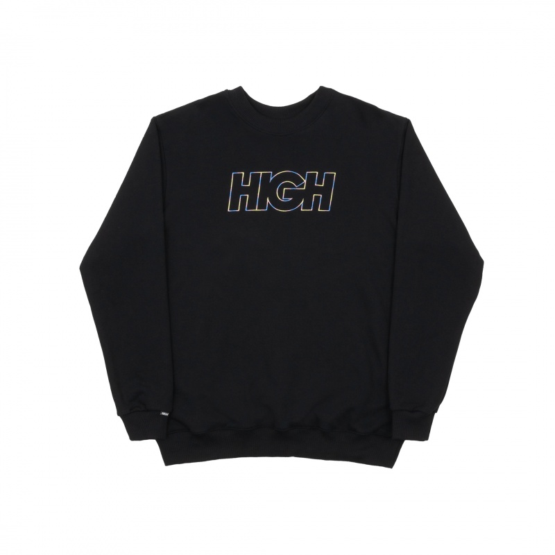 Moletom High Logo Colored Preto